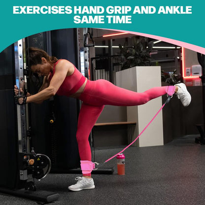 Multi-Functional Pilates Bar Kit with Resistance Bands